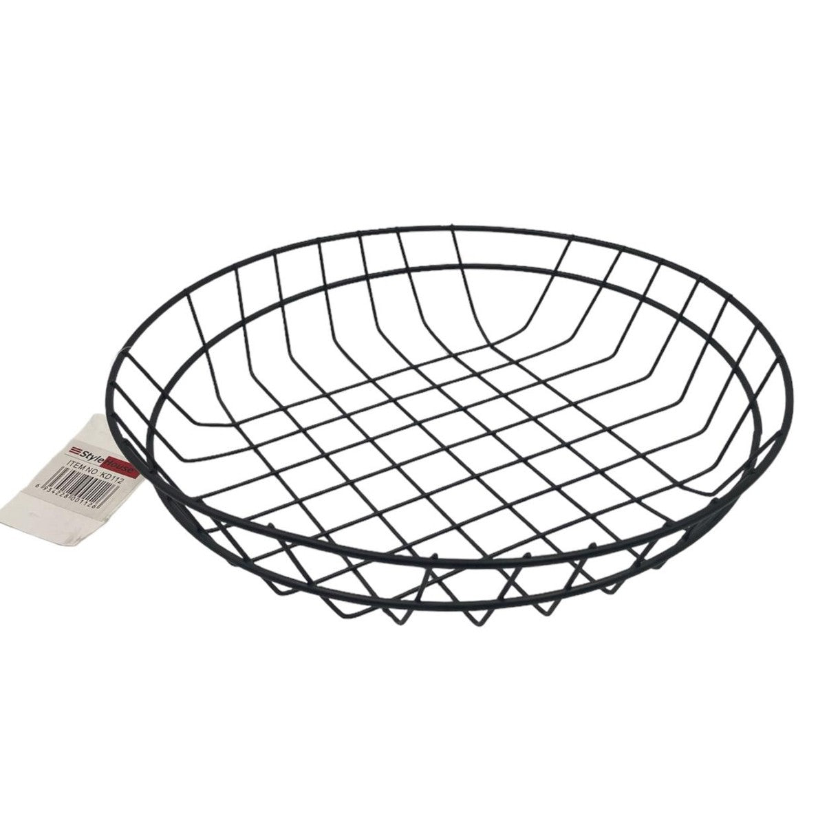 Black Round Bread Basket 25 cm