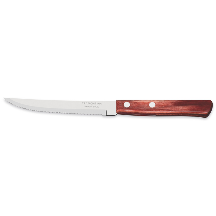 Tramontina polywood steak knife(red) 5" - set of 12