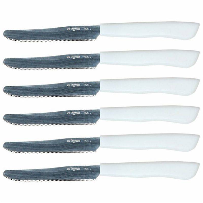 Tognana Mythos 6 Table Knives Set - White