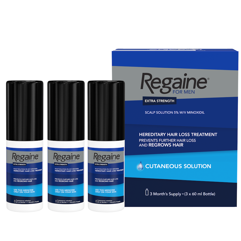 Regaine - For Men Extra Strength Scalp Solution 3X60ml - Medaid International