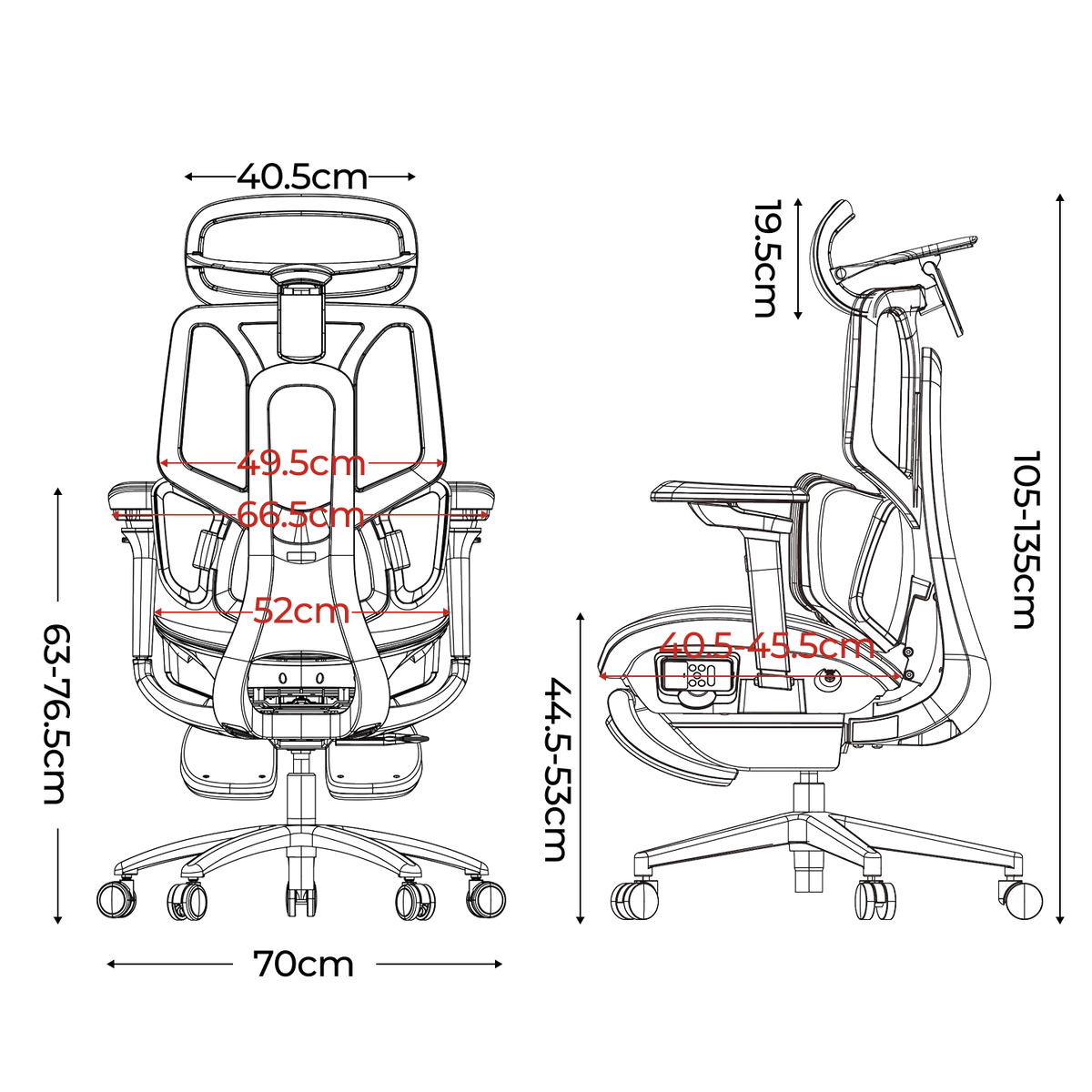 Hbada X7 Smart Ergonomic Office Chair