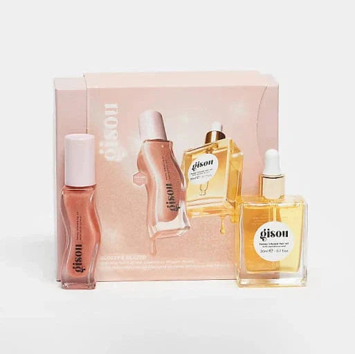 Gisou Glossy & Glazed Hair & Lip Oil Gift Set