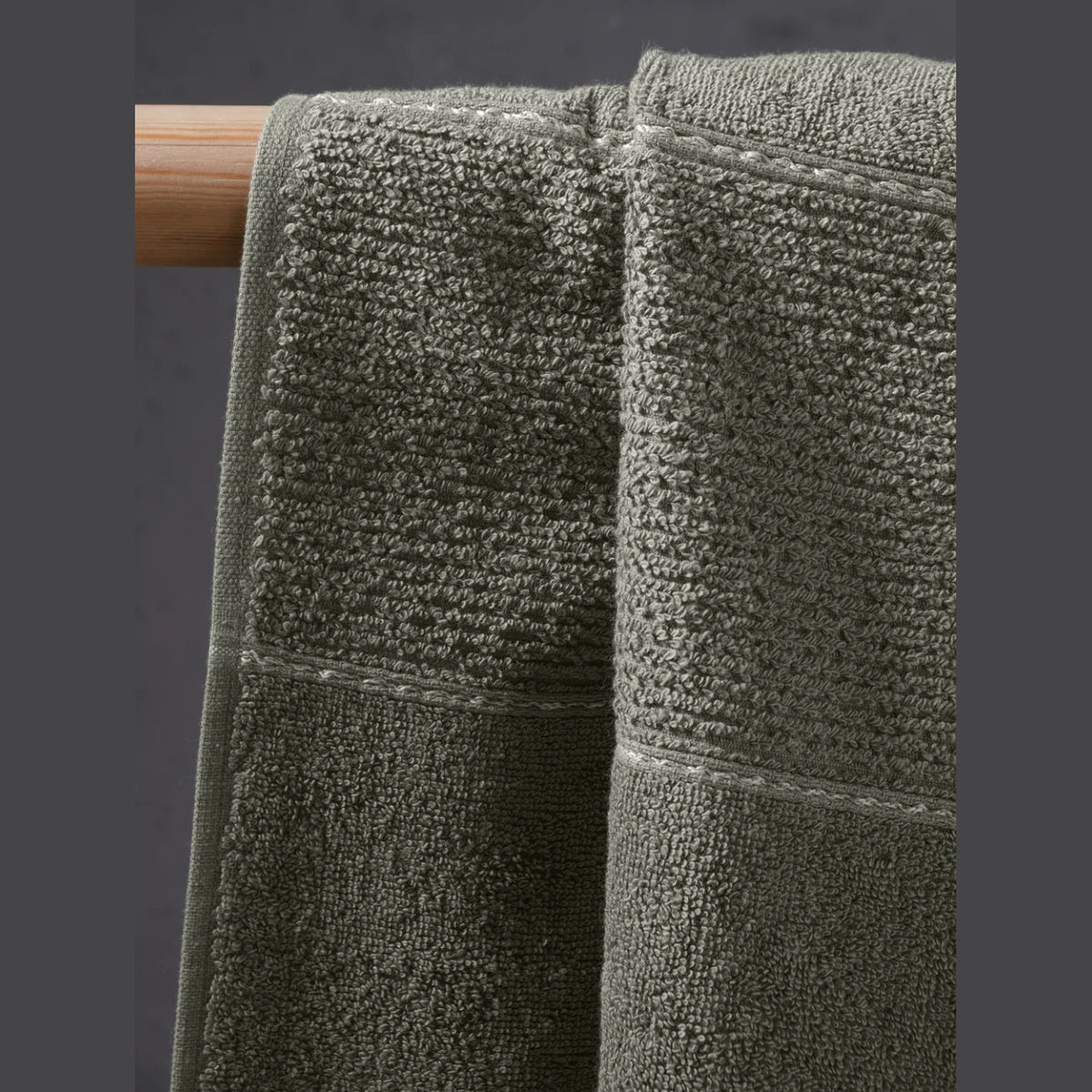 2Bath&2Face Carmine Set Olive Extra Soft Modern Cotton 50x90 70x140 cm
