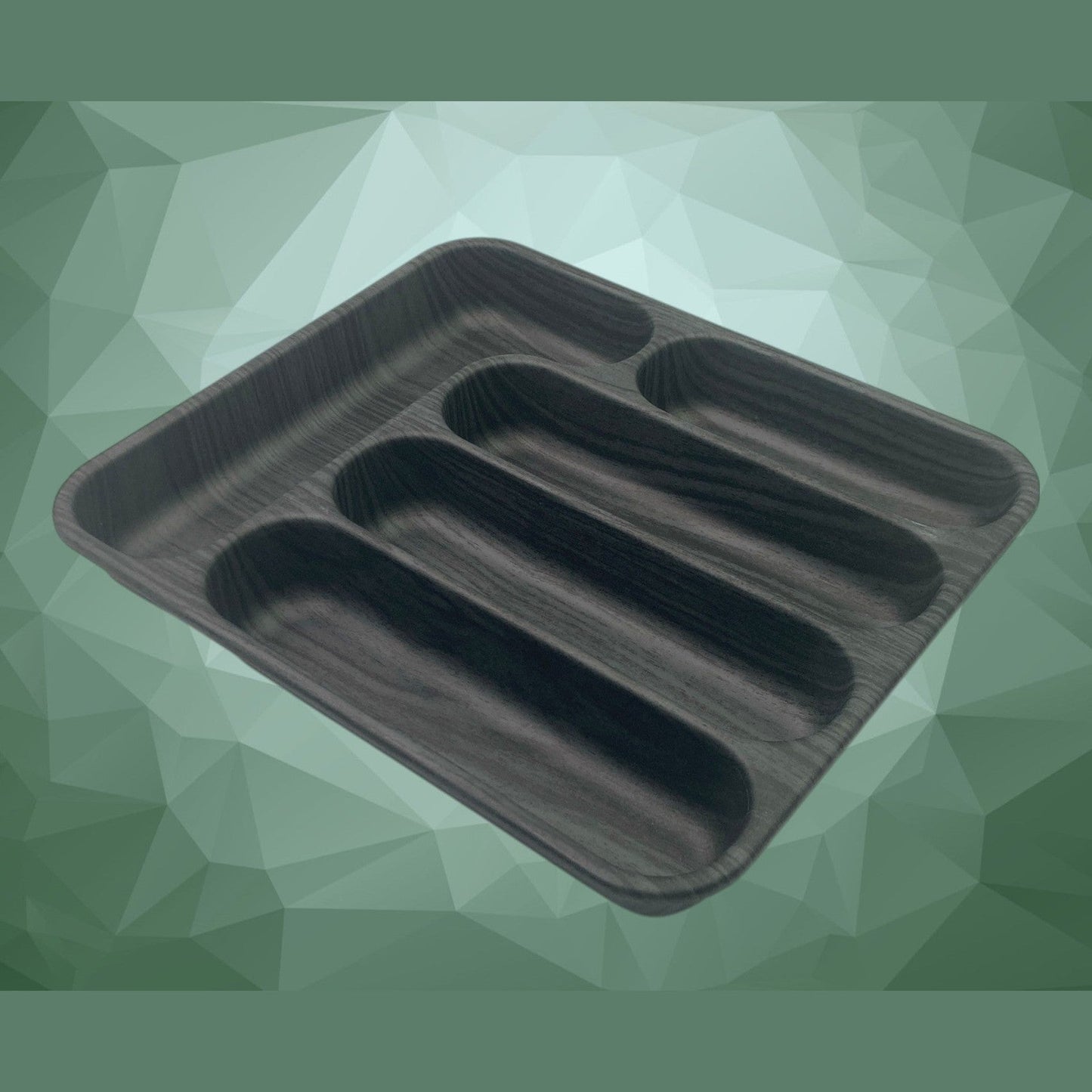 Black Wood Color Cutlery Tray 30x35 cm