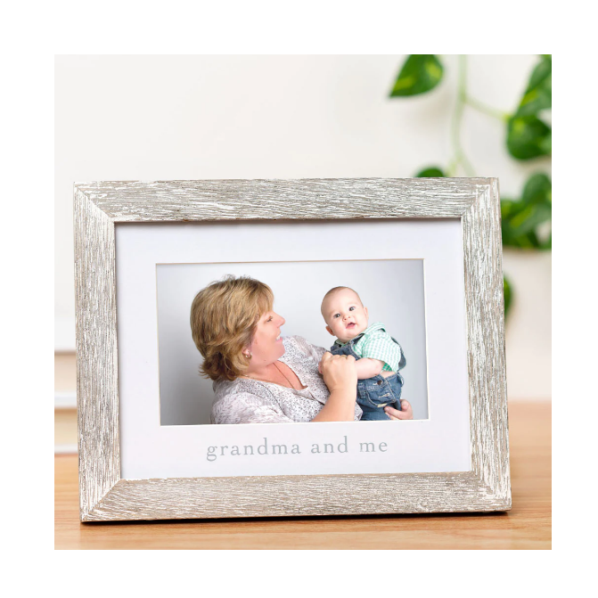 Grandma and Me Sentiment Frame Rustic