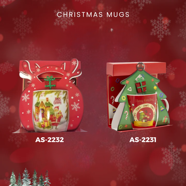 Christmas mug with free spoon 2206-2207 - Medaid International