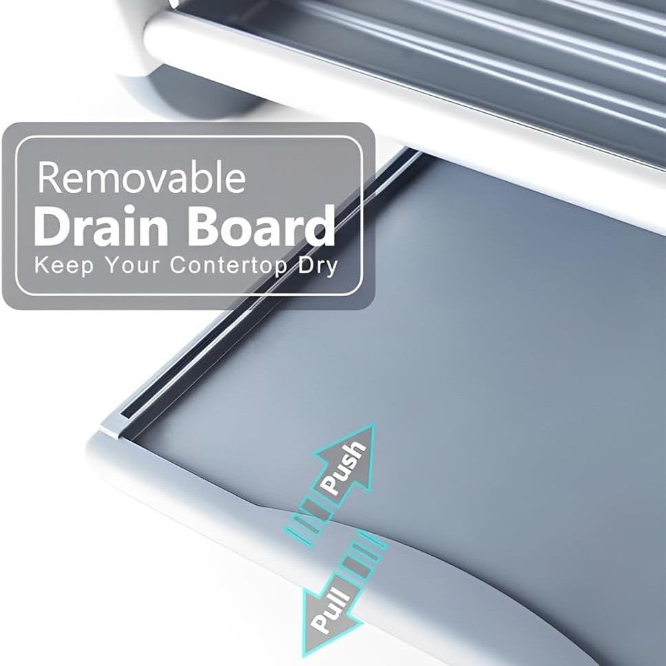 Binca Aluminum 2-Tier Dish Drying Rack ( Gold )