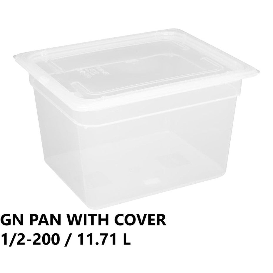 Gastronorm Plastic Storage Container 1/2 200 mm - 11.71L