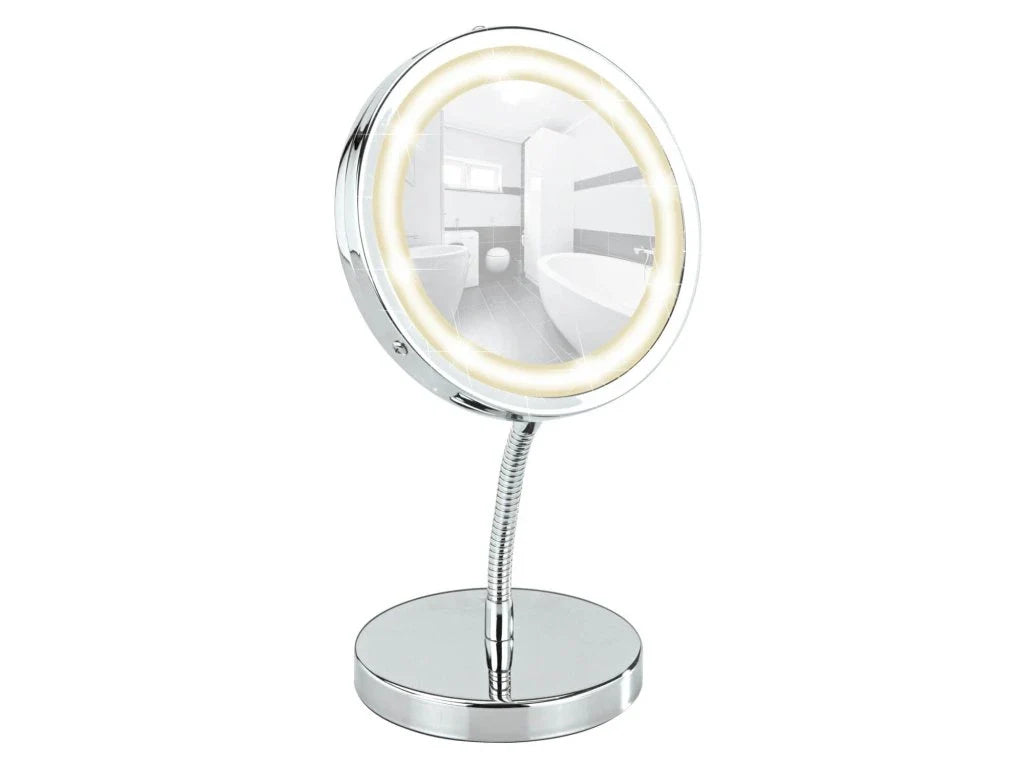 LED cosmetic standing mirror Brolo – Ø 15 By Wenko.de