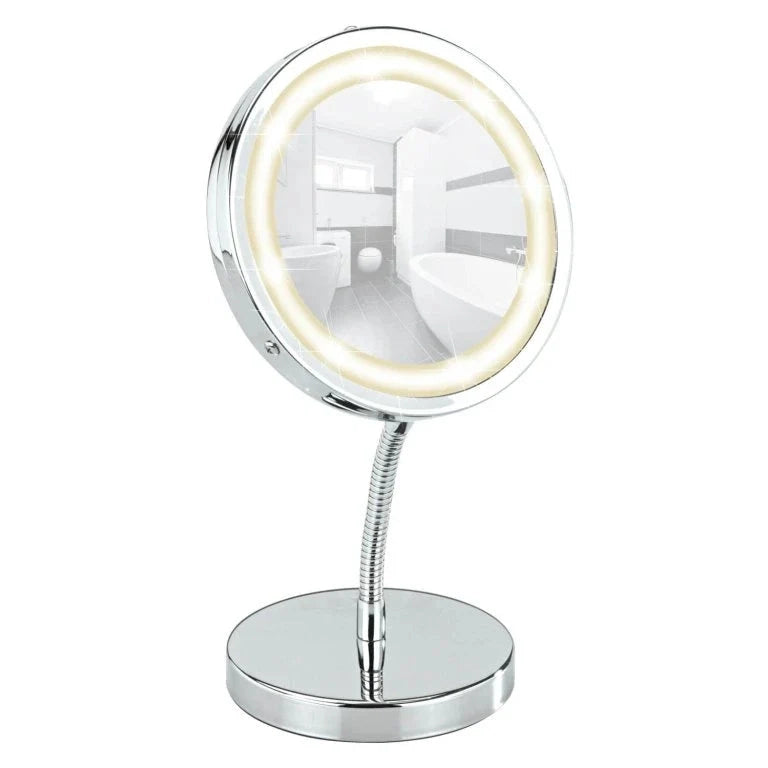 LED cosmetic standing mirror Brolo – Ø 15 By Wenko.de