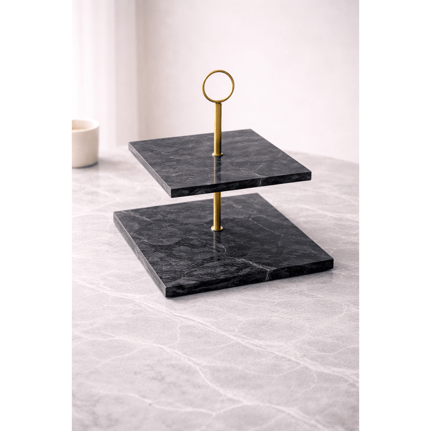 Marble 2 Layers Tray