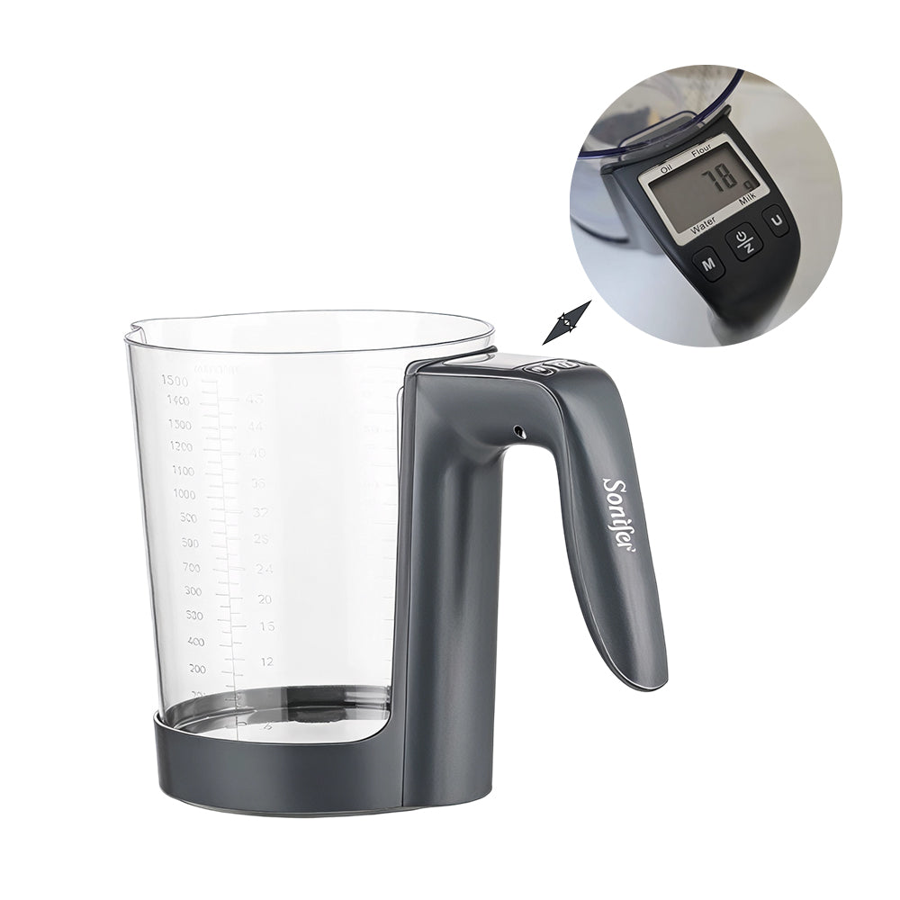 Sonifer SF-1930 Digital Kitchen Scale – 5KG 2-in-1 Measuring Cup & Food Scale