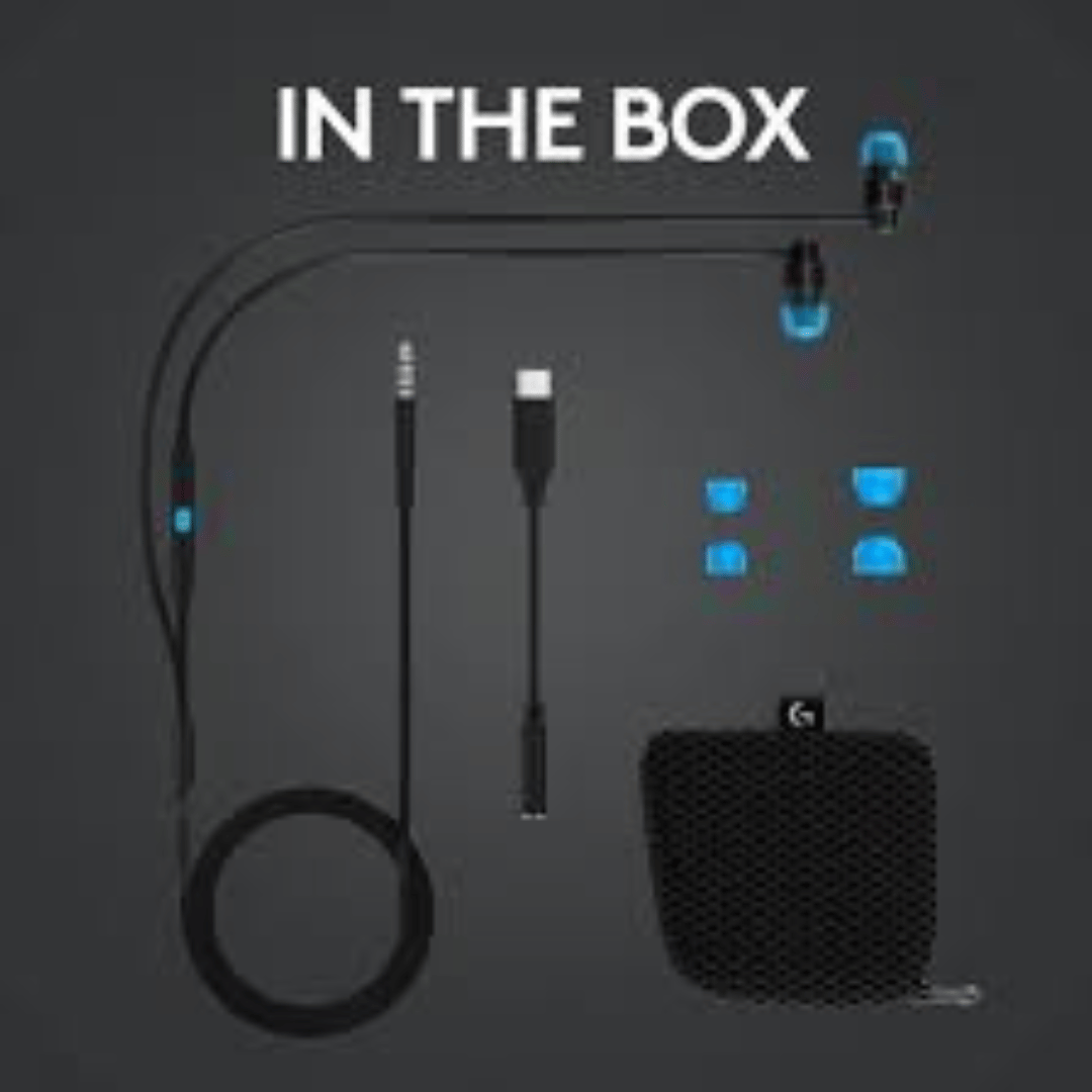 Logitech G333 Gaming Earphones - BLACK 3.5 MM