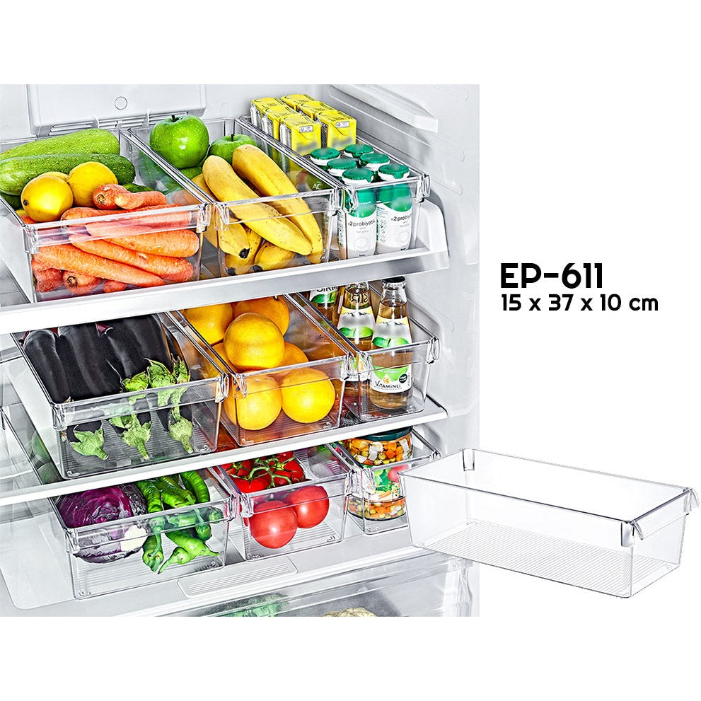 Clear Fridge Organizer 37 x 15 x 10 cm