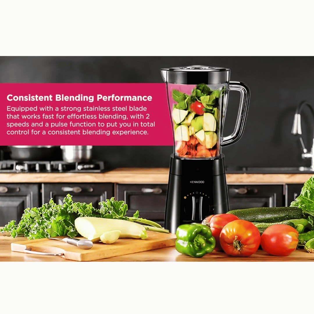 Kenwood Blender BLP15 500W Blender Smoothie Maker 2L With Multi Mill