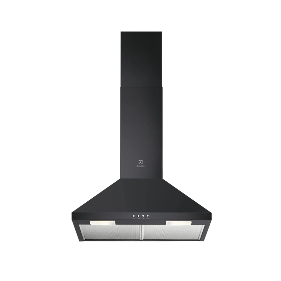 Electrolux 60cm Chimney Hood Stainless Steel LFC326K Black