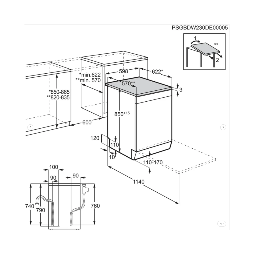 Electrolux Dishwasher ESS47311SX