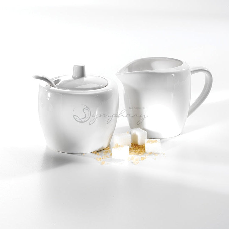 symphony sugar and creamer with spoon