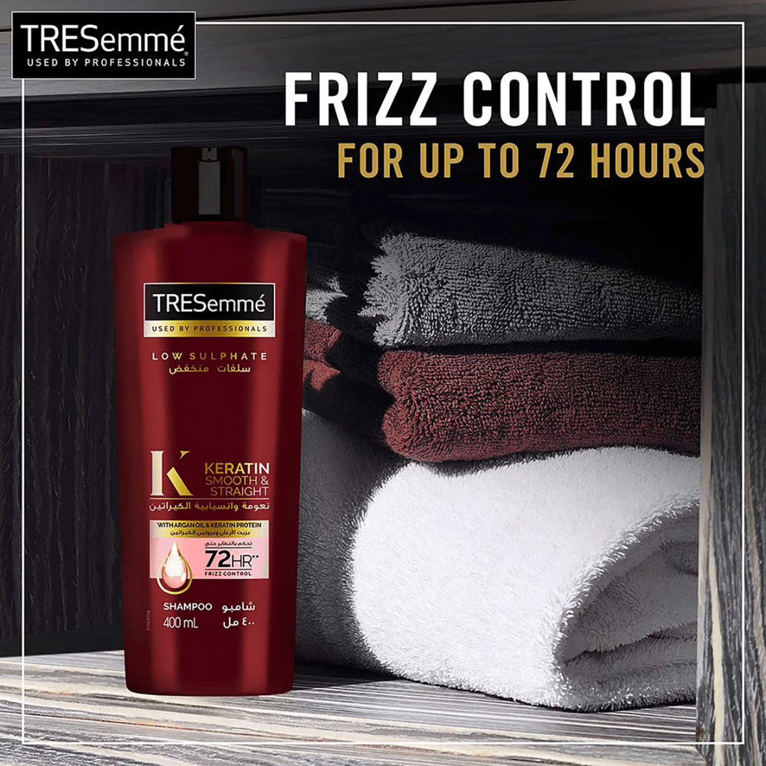 TRESemmé Shampoo Low Sulfate Keratin Smooth, 600ml