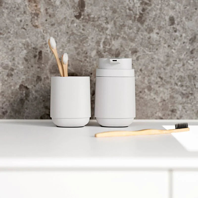 Zone Denmark Time Toothbrush Mug Soft Grey