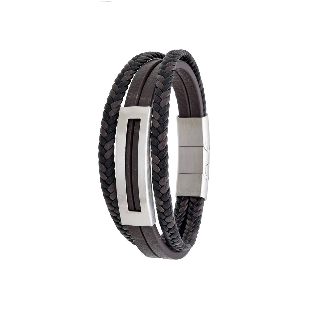 Polo Exchange Men Bracelet ST46-DSC0167 Black - Medaid International