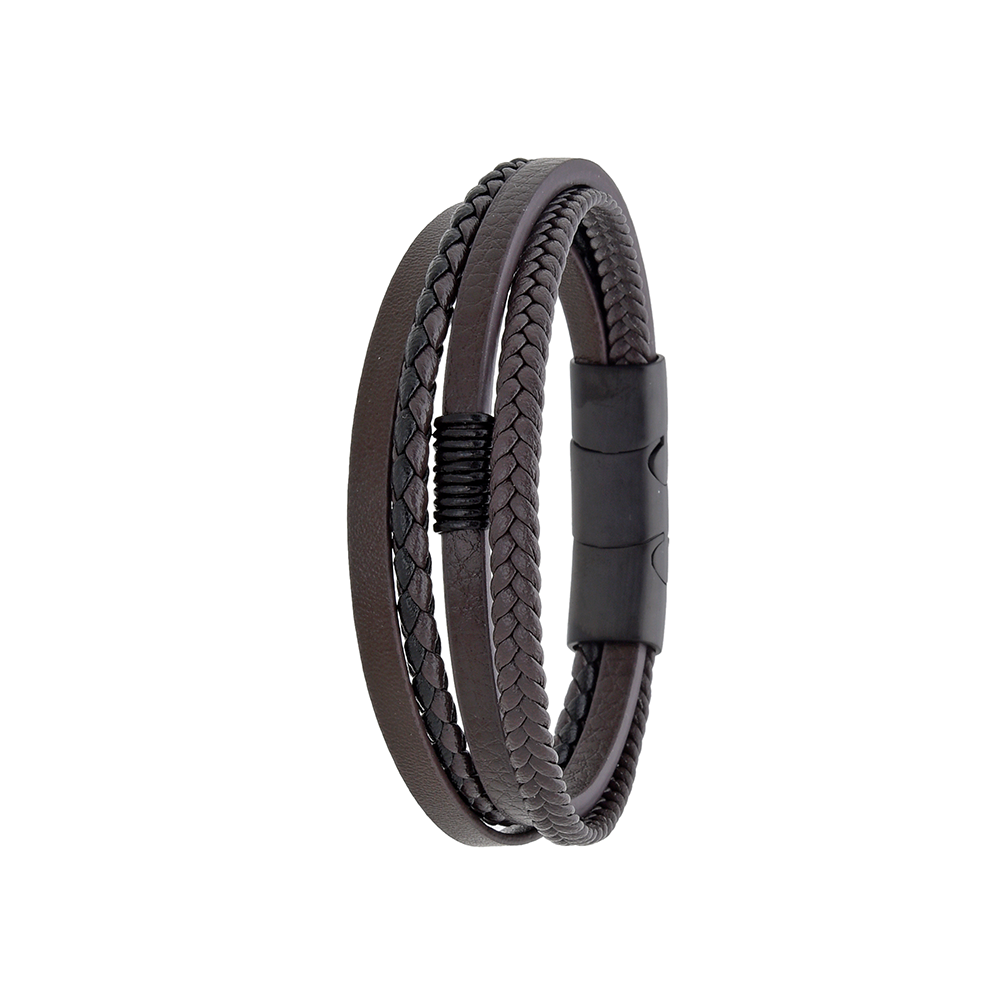 Polo Exchange Men Bracelet ST46-DSC0173 Coffee - Medaid International