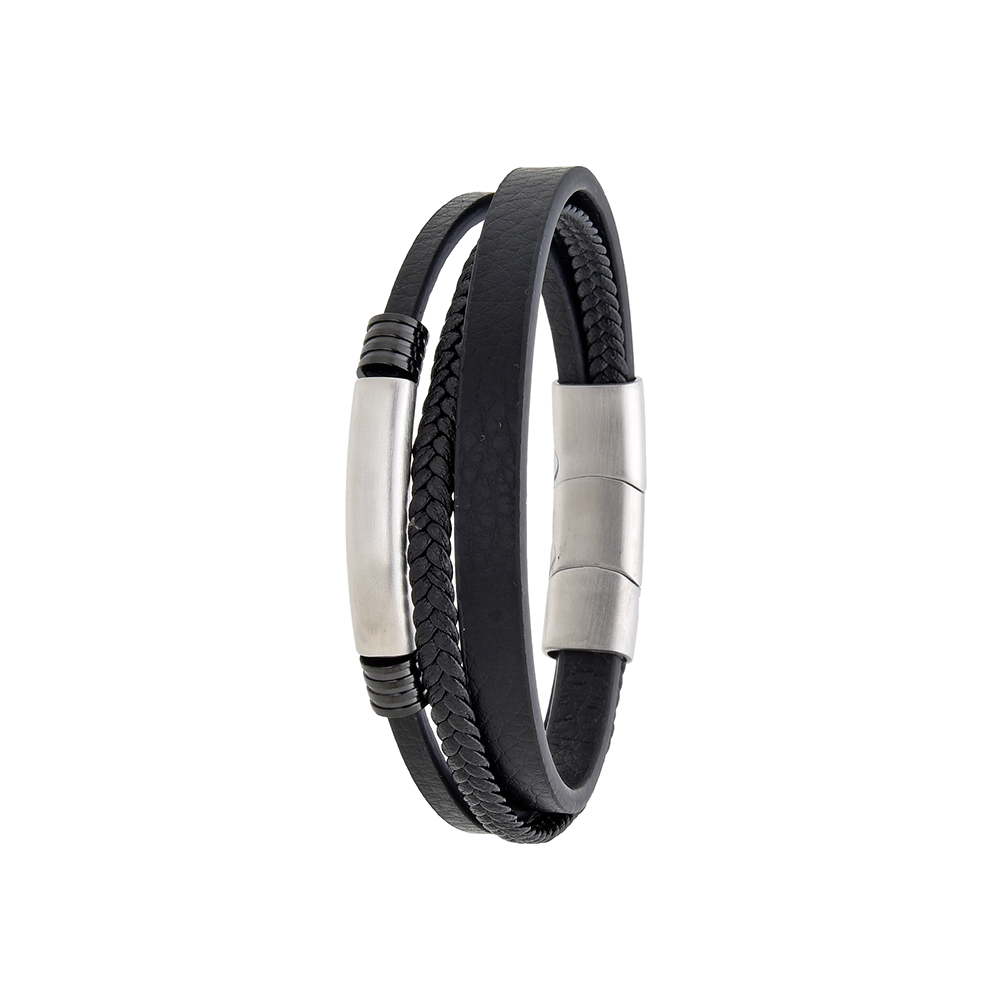 Polo Exchange Men Bracelet ST46-DSC0171 Black - Medaid International