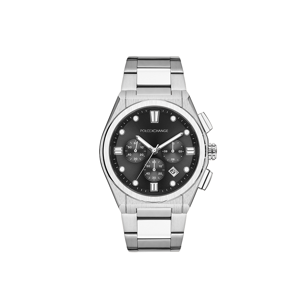 Polo Exchange Silver Watch For Him PXW450-04 - Medaid International