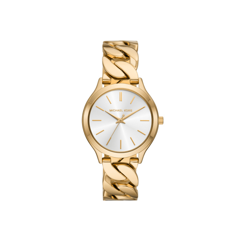 Michael Kors Runway Three-Hand Gold-Tone Stainless Steel Watch - Medaid International