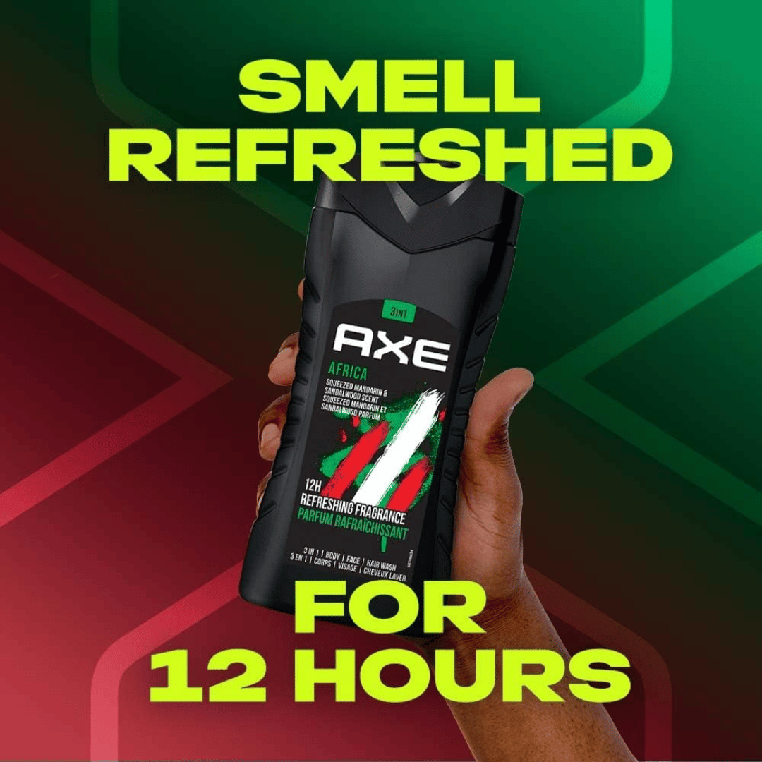 AXE Men 3in1 Body Wash Africa 400ml