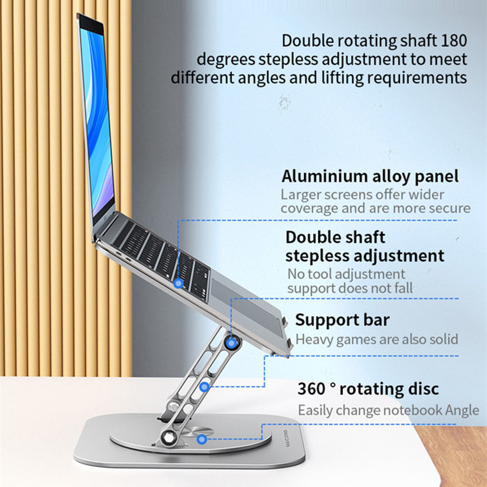 2025 Metal 360 Laptop Stand Stainless Steel