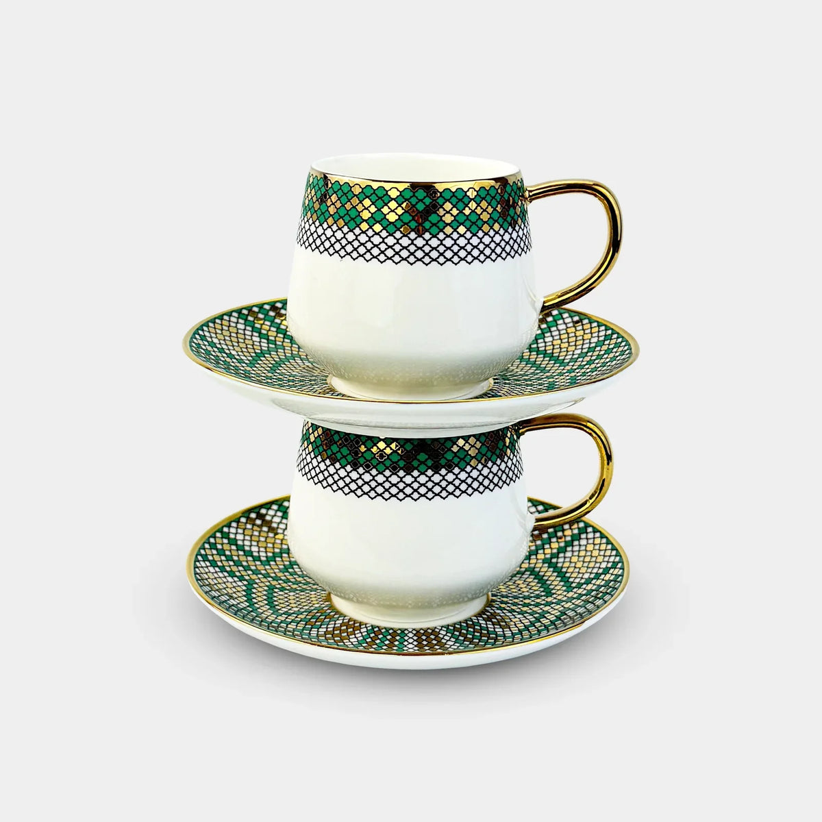 Marrakech Mosaic Coffee Cup Set - 6 Pieces
