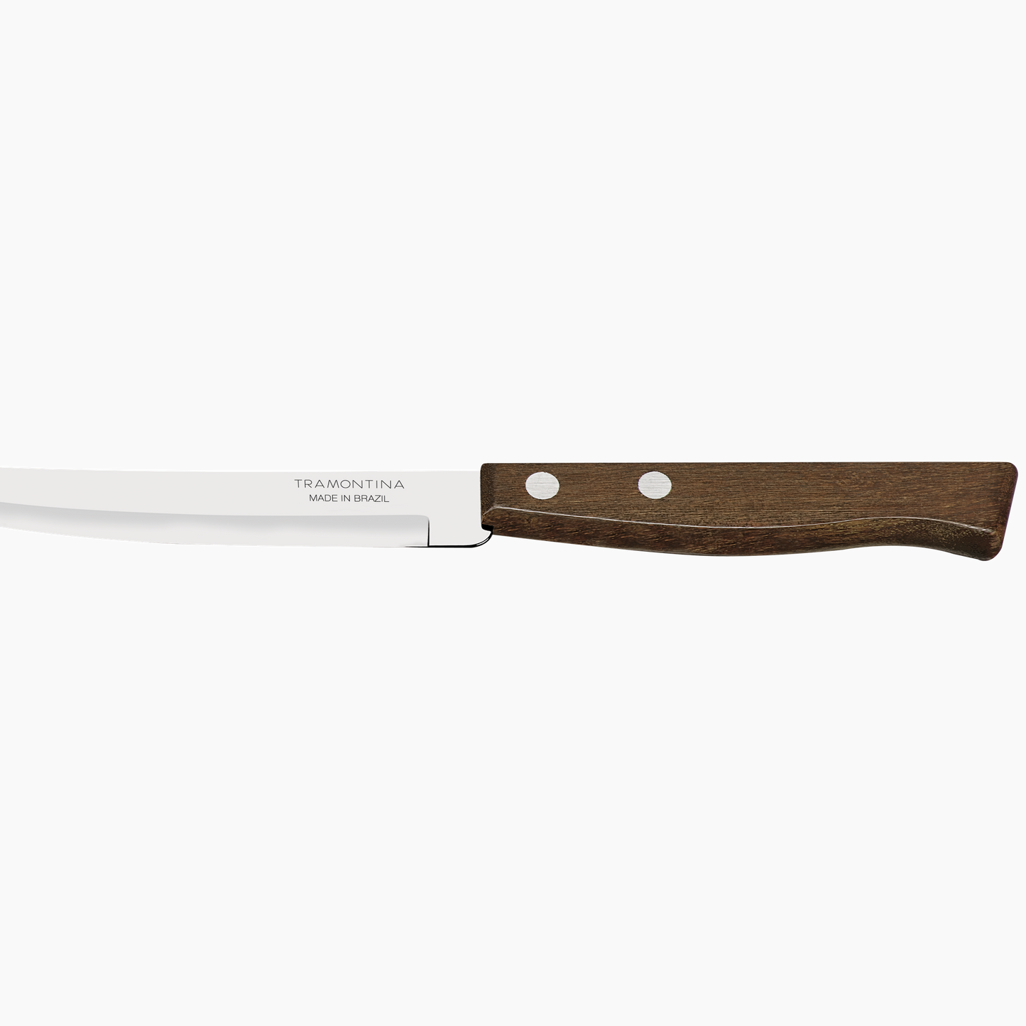 Tramontina traditional wood steak knife set of 12(plain) - 5"