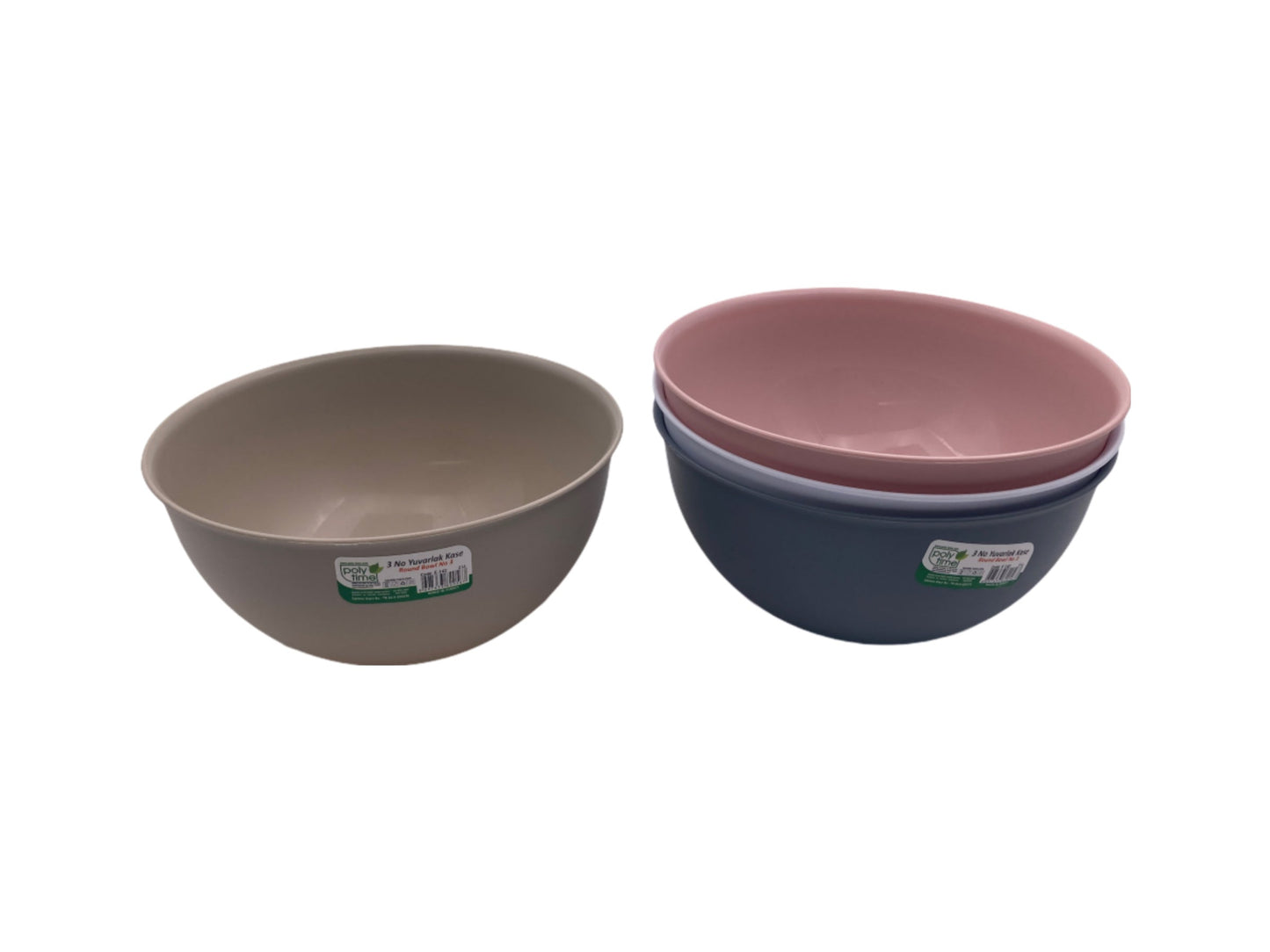 Colorful Round Bowl; 2 lt