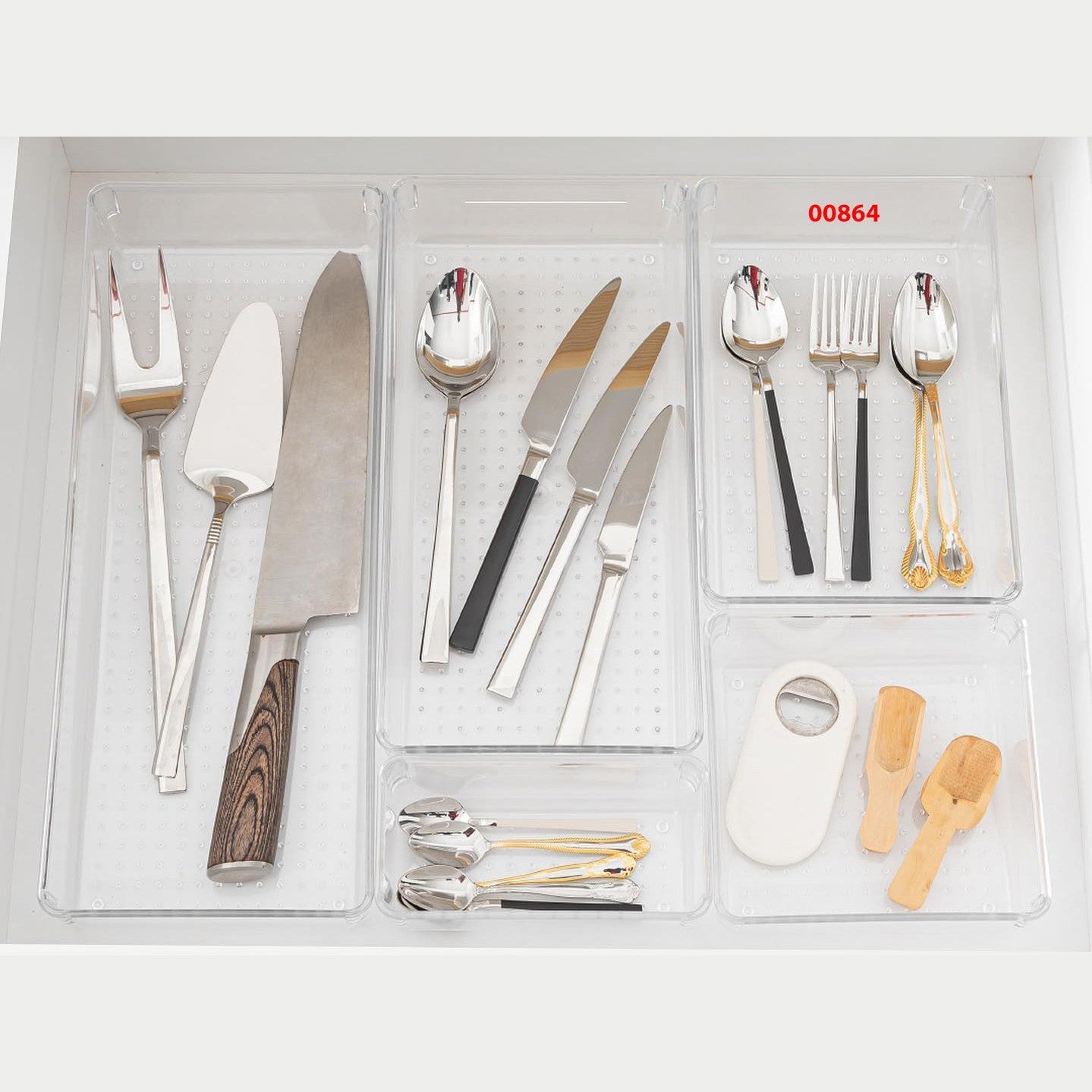 Ultra Clear Punto Modular Drawer Organizer 22.5x15x5.5 c