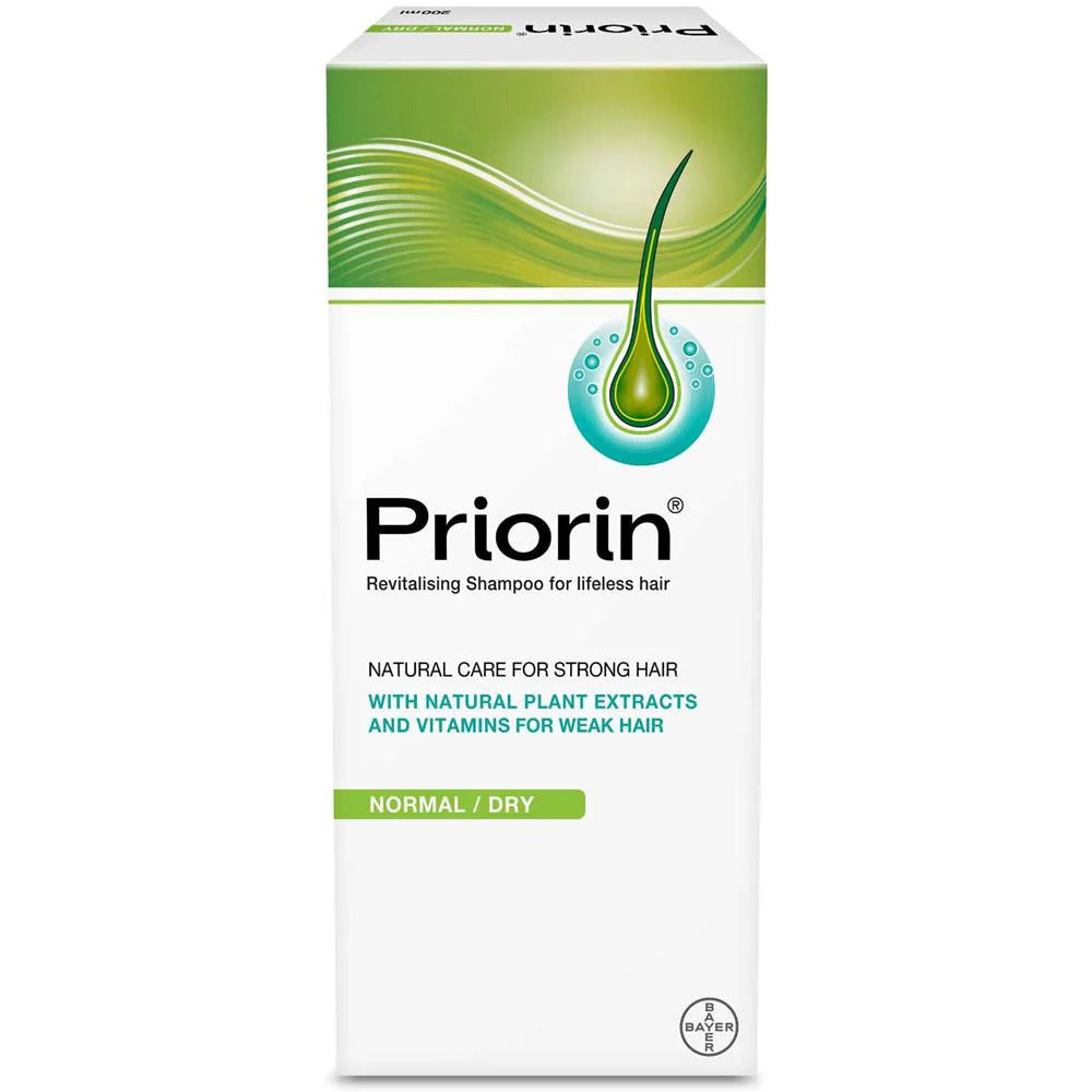 Priorin Revitalising Shampoo for Normal to Dry Hair – Natural Plant Extracts & Vitamins for Stronger Hair - Medaid International