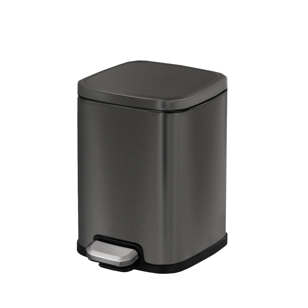 Eko Stella Pedal Bin S/S Black