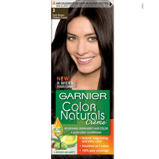 Garnier color naturals # 3 dark brown