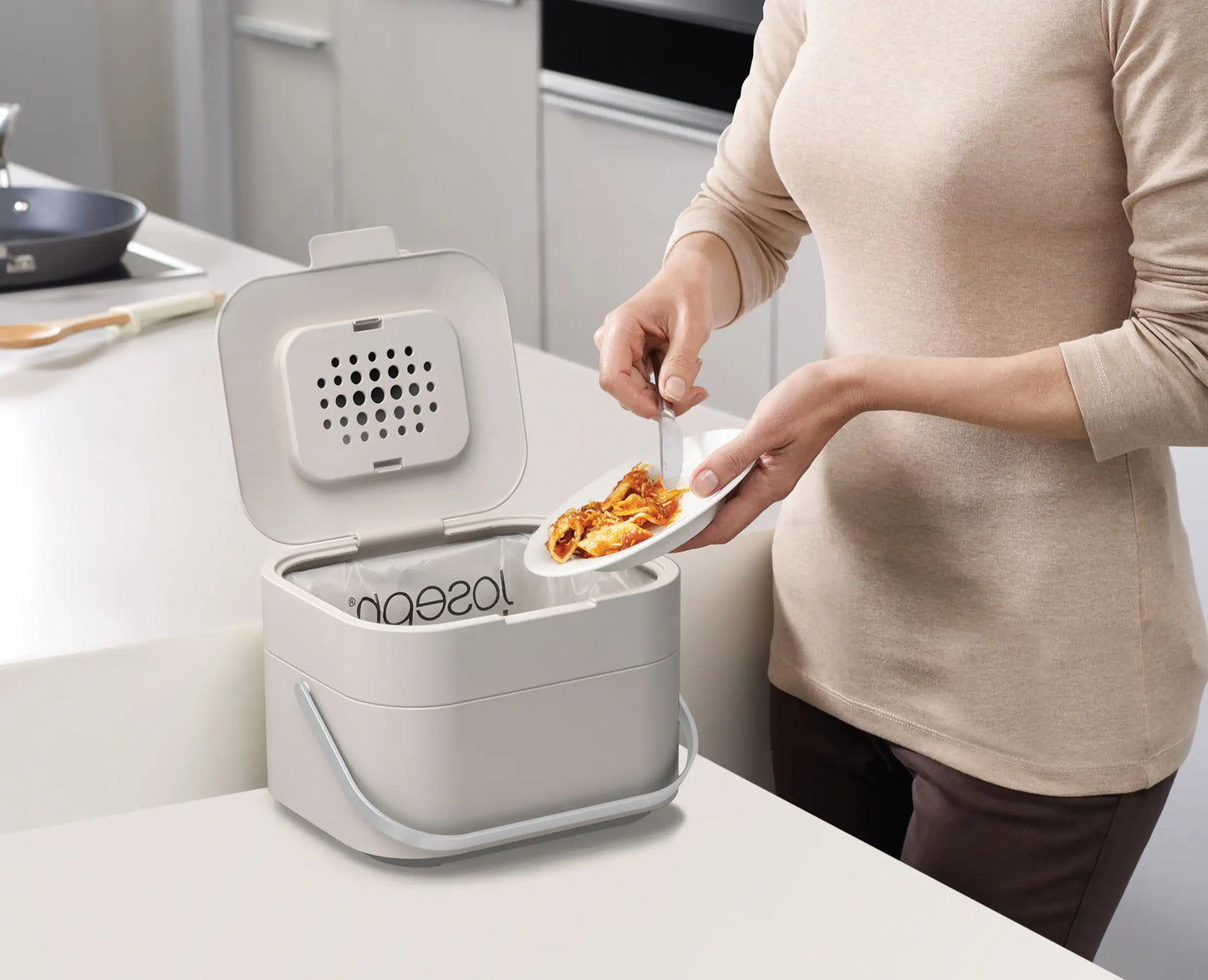 Joseph Joseph Stack 4L Stone Food Waste Caddy