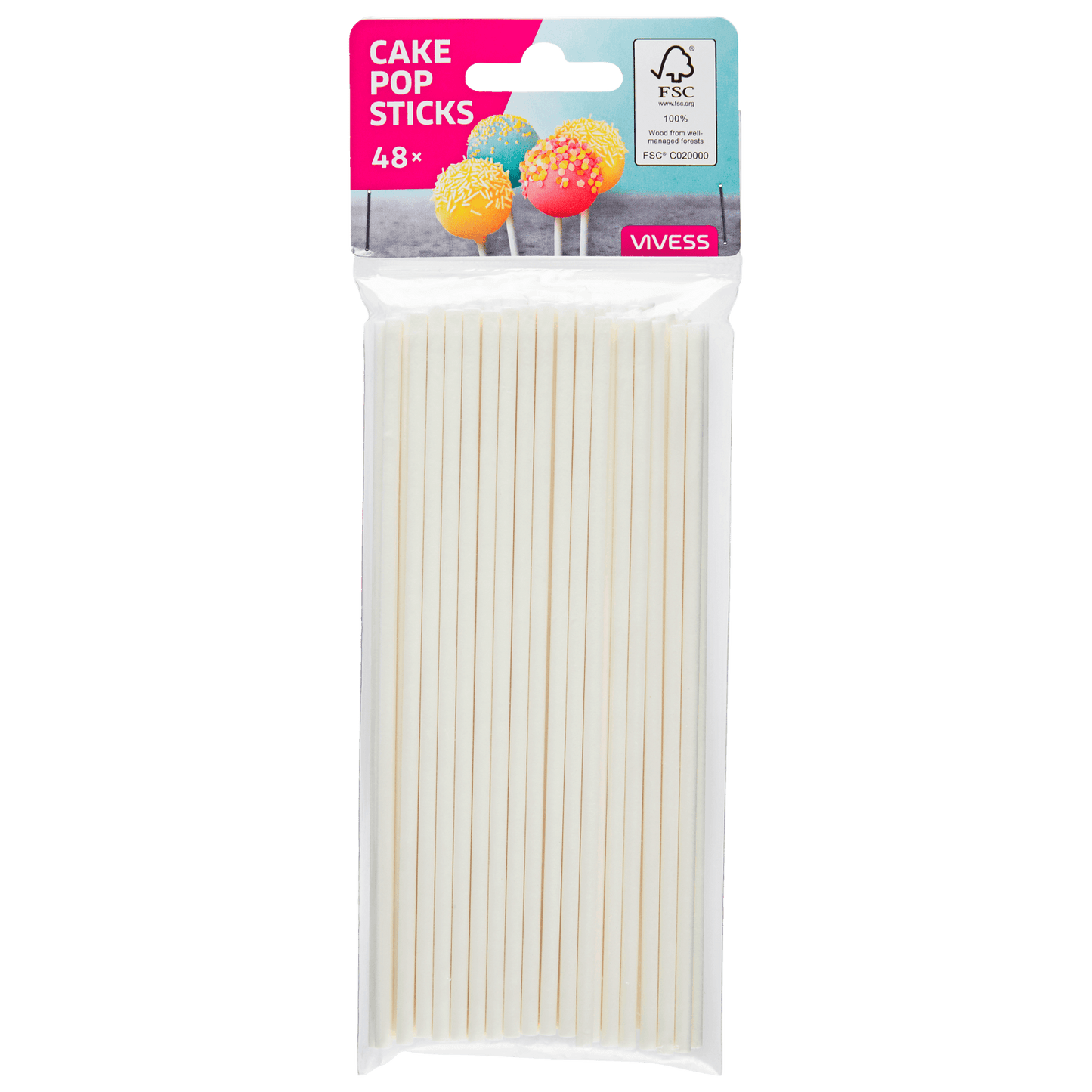 Vivess Cake Pop Sticks, 48 pieces|Vivess In Lebanon