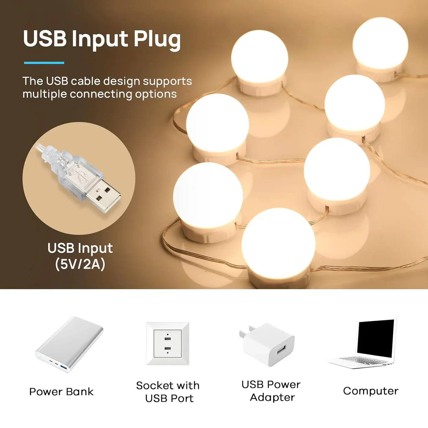 Vanity Mirror Lights (10pcs)