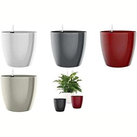Poetic Emsa Flower Pot, Self Watering System, Ø 36cm, White, CASA BRILLIANT, 517571