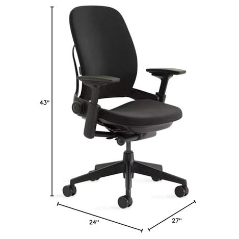 Steelcase Leap Office Chair, Carpet, Cogent/Black - Medaid International