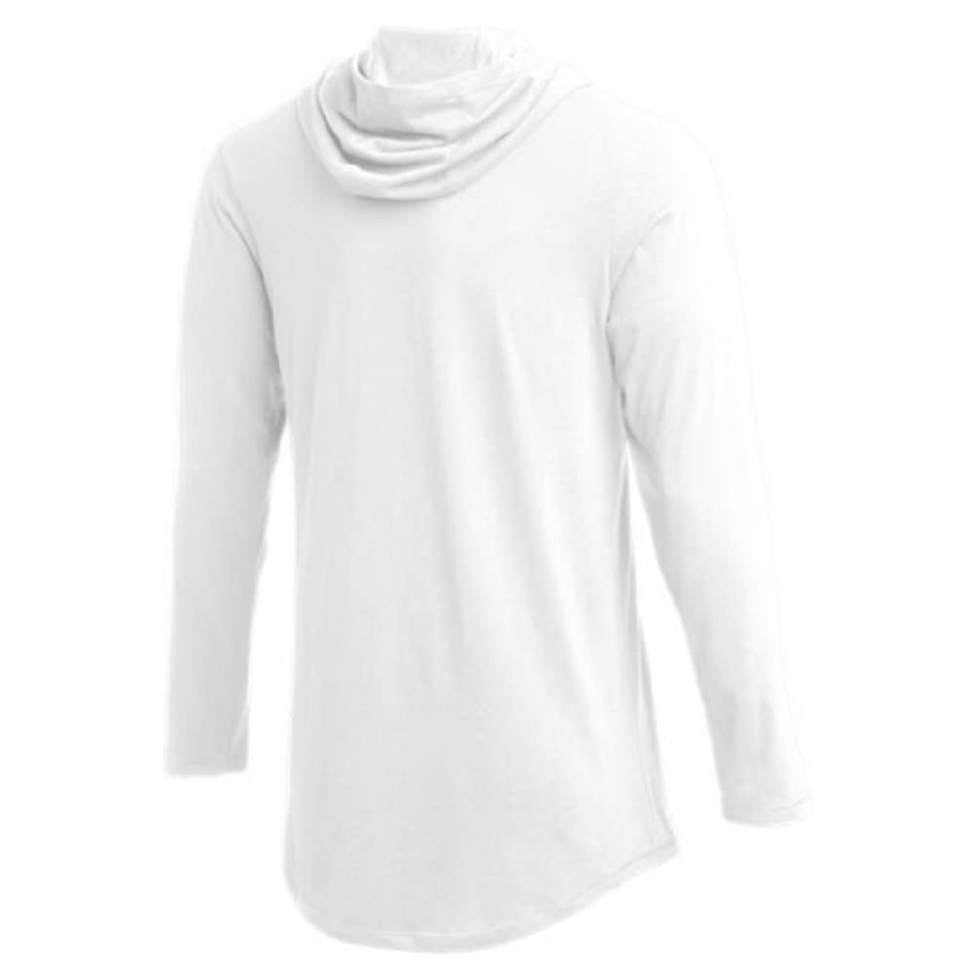 Nike Mens Dry Long Sleeve Hoodie Tee (White, Small) - Medaid International