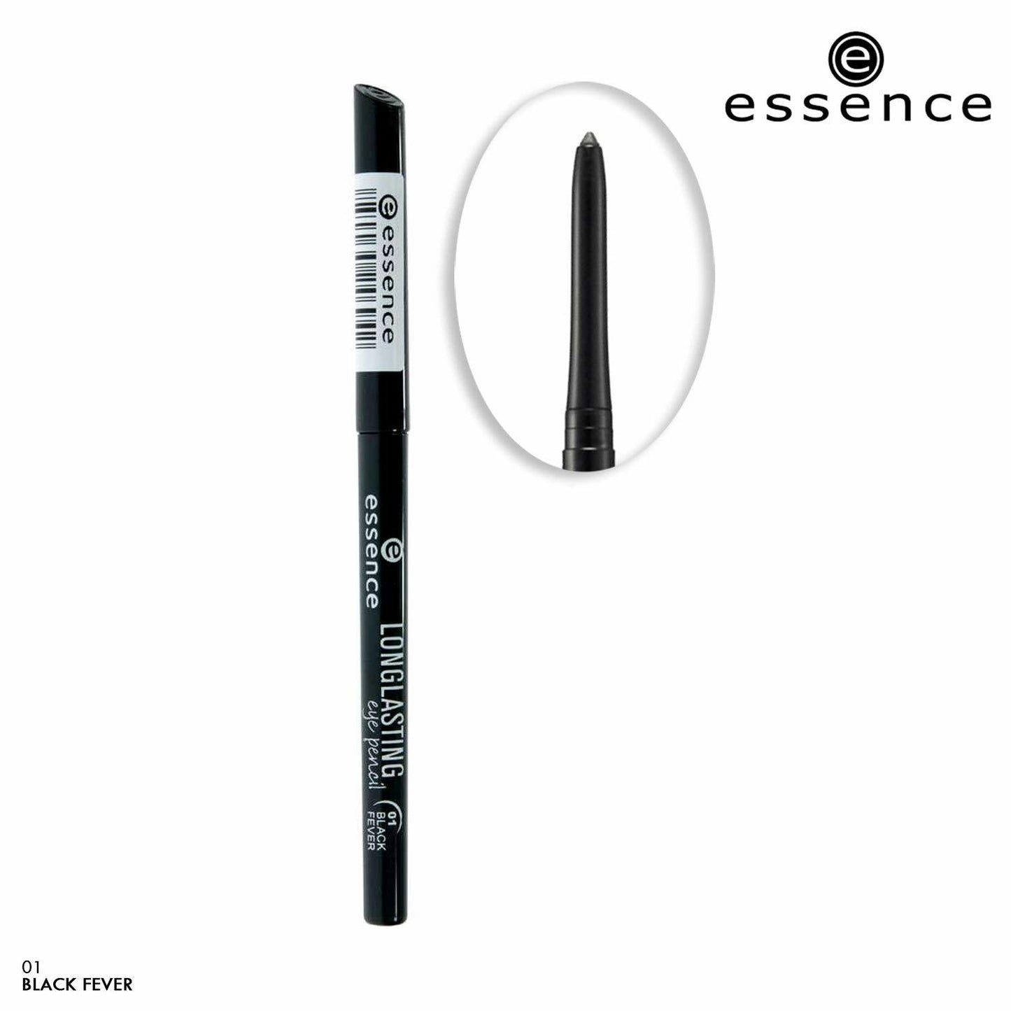 essence long lasting eye pencil 18h waterproof - black fever -