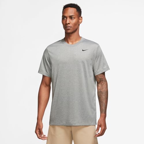 Nike Men's Dri-Fit Legend Fitness T-Shirt, Tumbled Grey/Flt Silver/Heather/Black, X-Large - Medaid International