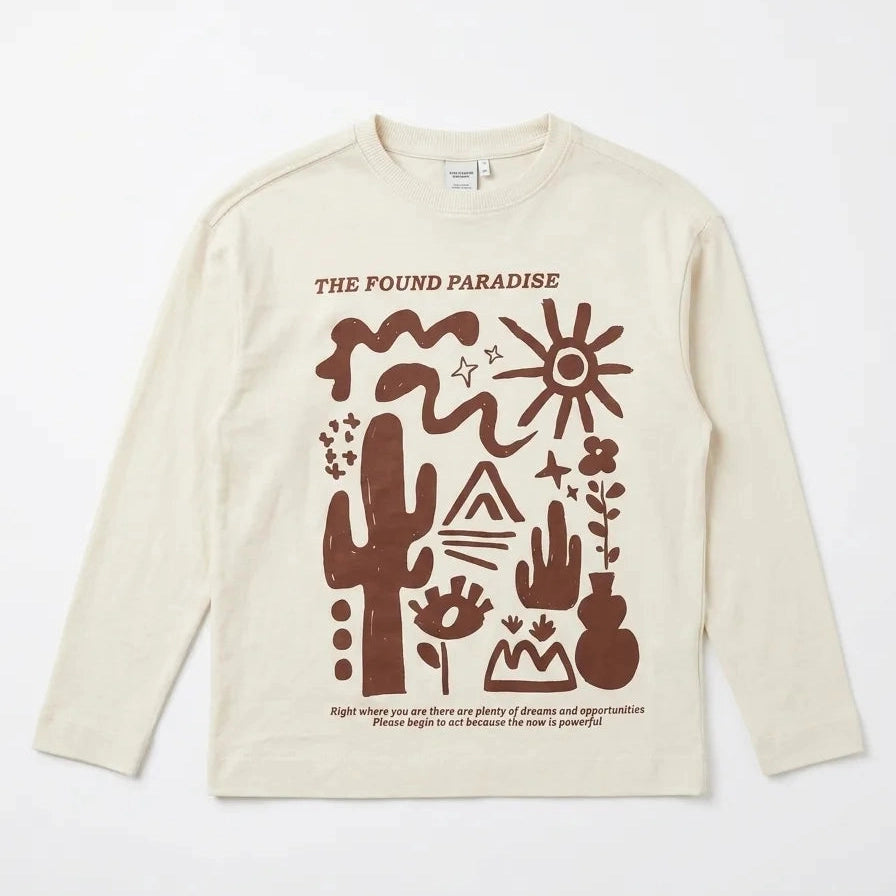 Zara Boy's Off White Printed Blouse | Zara In Lebanon