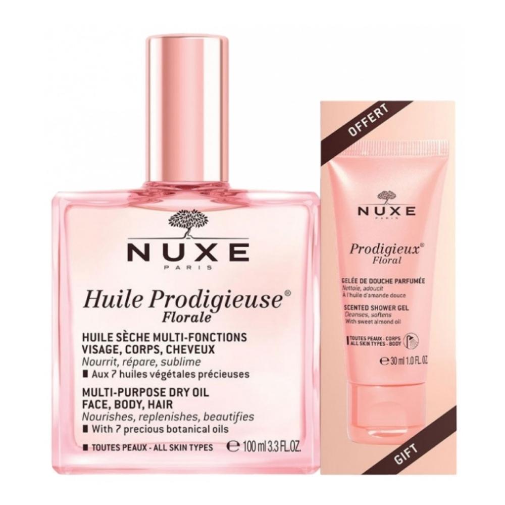 Nuxe Huile Prodigieuse Florale Dry Oil 100ml & Shower Gel 30ml
