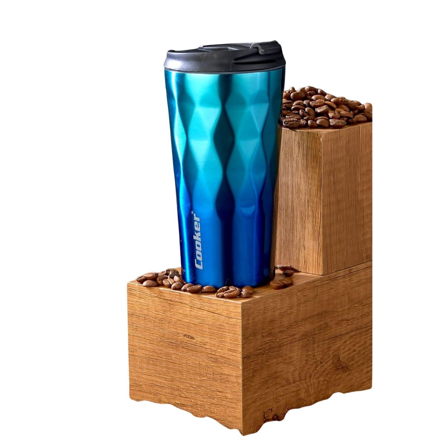 350ML Stainless Steel Star Mug Blue