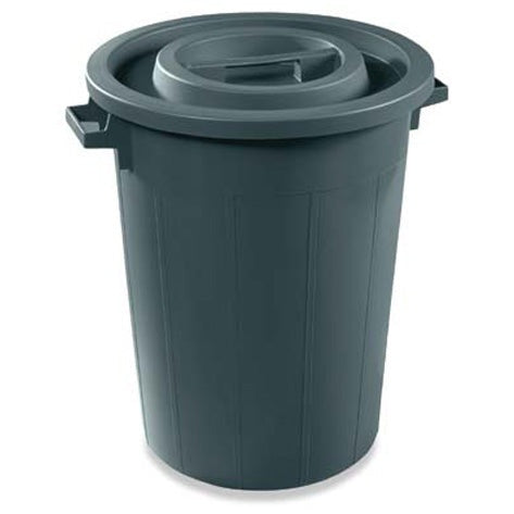 Plastic waste Barrel Black 100 L